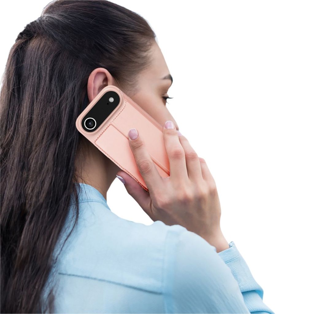 DUX DUCIS iPhone 17 Air Kotelo Jalustalla - Vaaleanpunainen