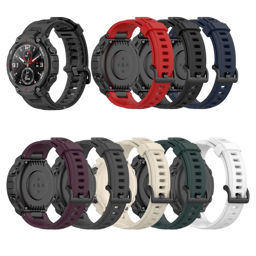 Huami Amazfit T-Rex/T-Rex Pro Klockarmband i Silikon - Svart