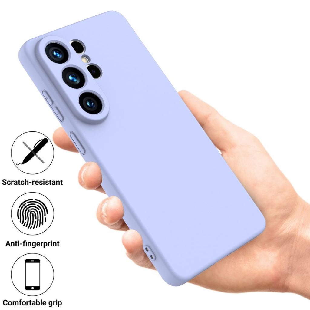 Samsung Galaxy S26 Ultra Skal i Silikon med Handgrepp - Lila