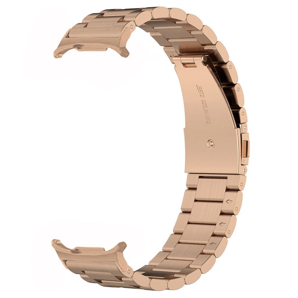 Samsung Galaxy Watch8 40mm/44mm kellonranneke ruostumatonta terästä – ruusukulta