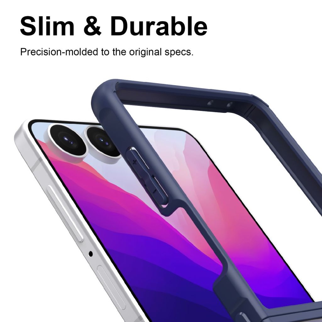 Samsung Galaxy Z Flip8 Matteret Cover - Blå