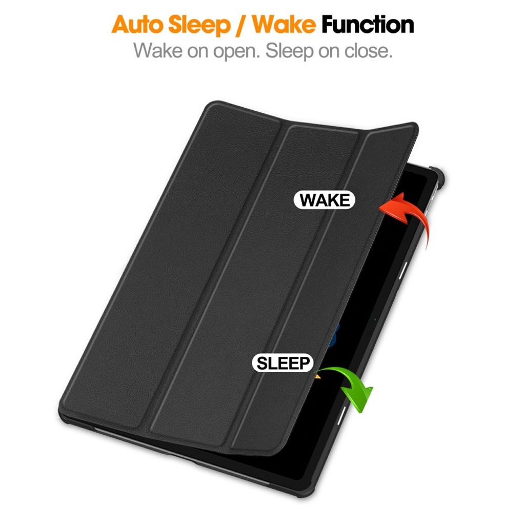 Lenovo Idea Tab Plus Etui med Tri-Fold - Svart
