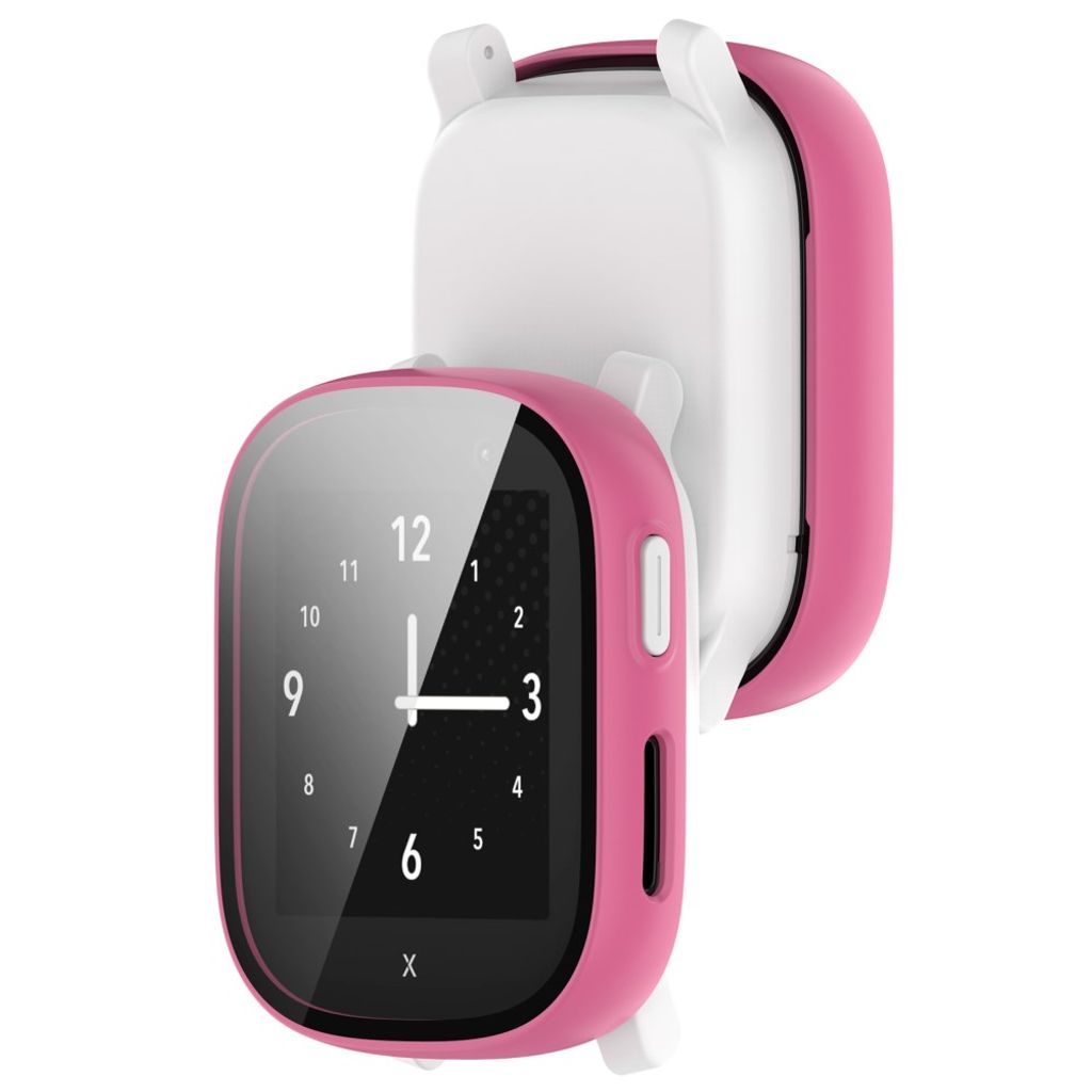 Xplora X6 Play Klokkedeksel med Herdet Glass Skjermbeskytter – Rosa