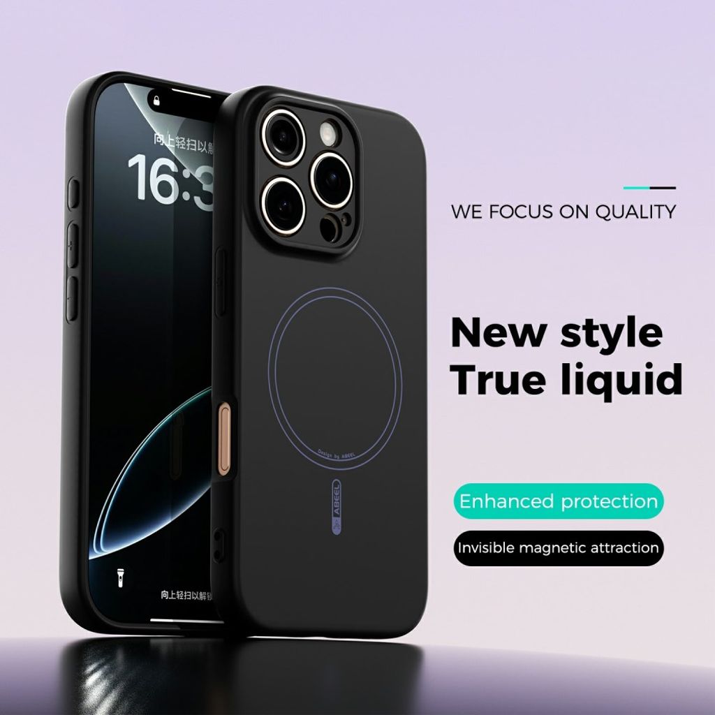 ABEEL iPhone 16 Pro Max MagSafe-kompatibelt deksel – Svart