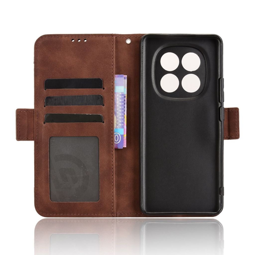 Xiaomi Poco M8 5G/Redmi Note 15 Plånboksfodral PU-läder - Brun