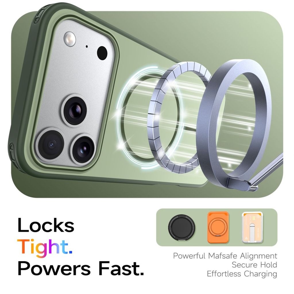iPhone 18 Pro Max/17 Pro Max MagSafe Skal - Grön