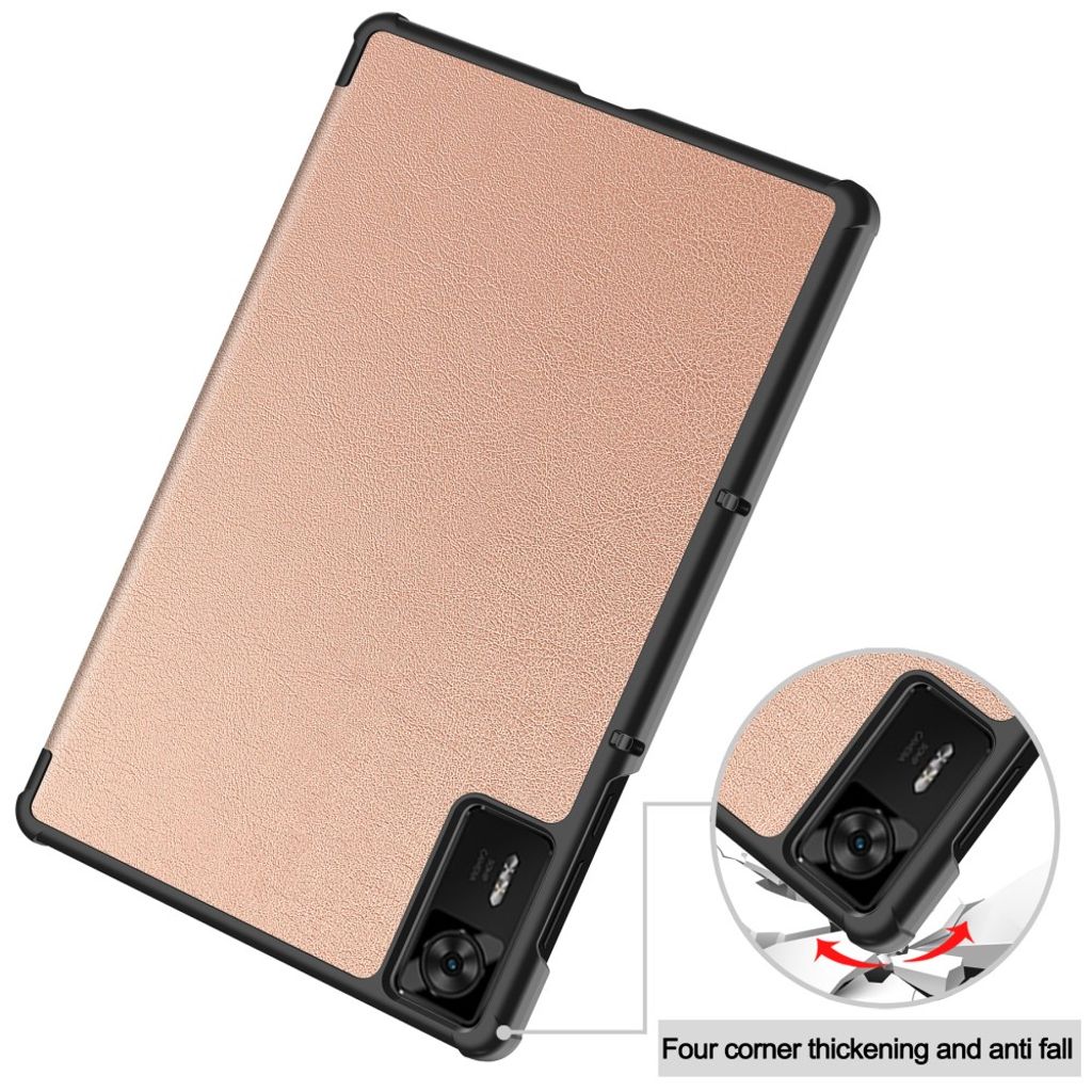 Lenovo Legion Y700 Gen 4 Etui Støtsikker Tri-Fold PU-lær - Rose gull