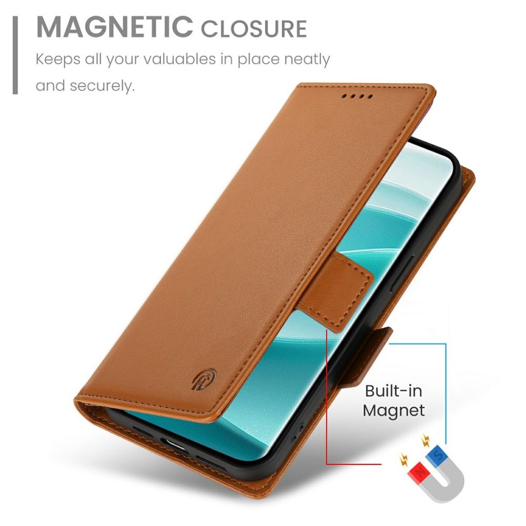 Xiaomi Redmi Note 15 ProPlus 5G Wallet cover - Brown