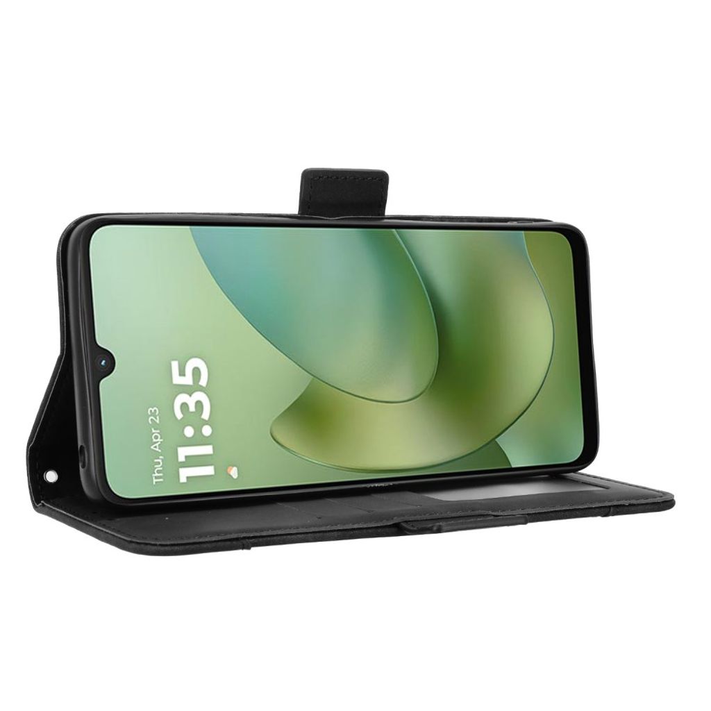 Motorola Moto G06 Power 4G/Moto G06 4G Lommeboketui med flerkortspor - Svart