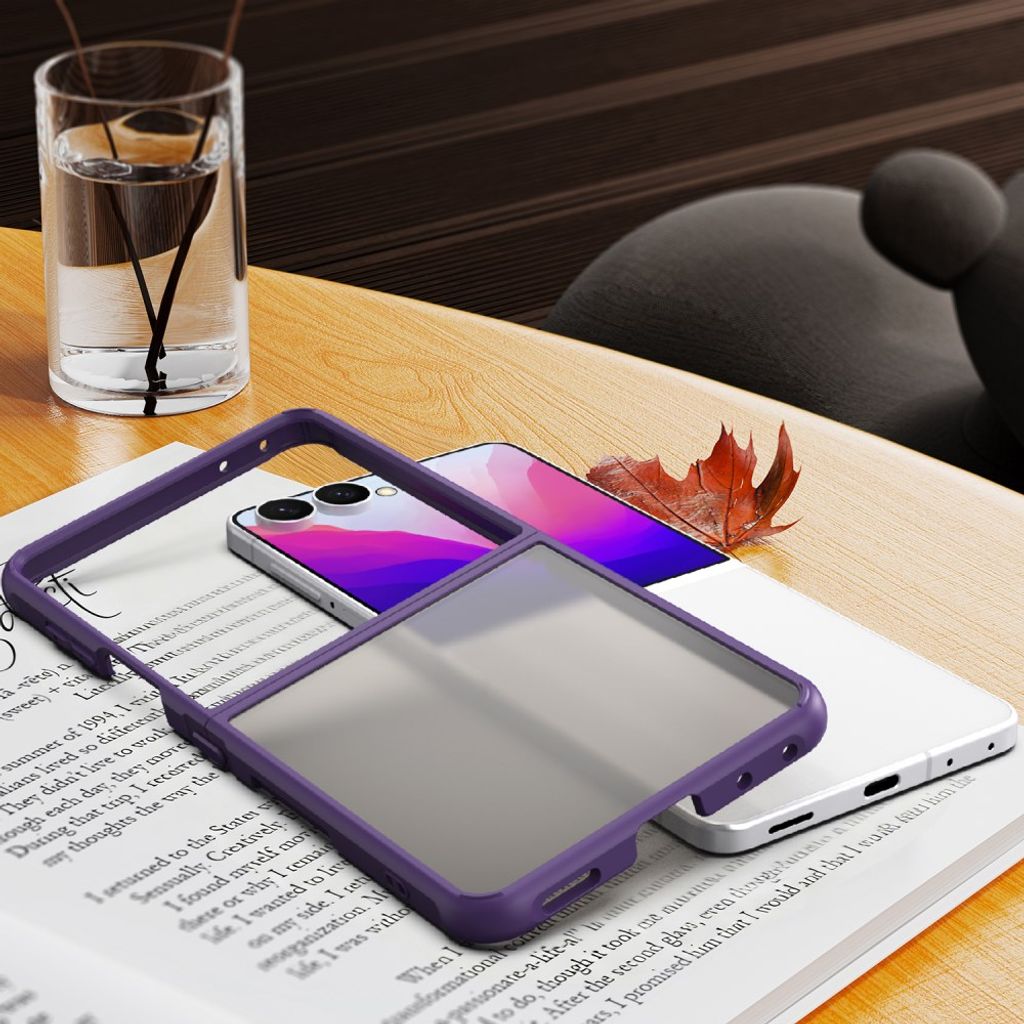 Samsung Galaxy Z Flip8 Matteret Cover - Lilla