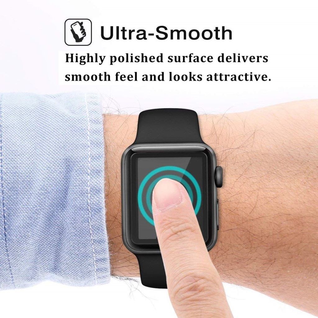 Apple Watch Series 4 Skjermbeskytter Herdet Glass 40mm - Gjennomsiktig