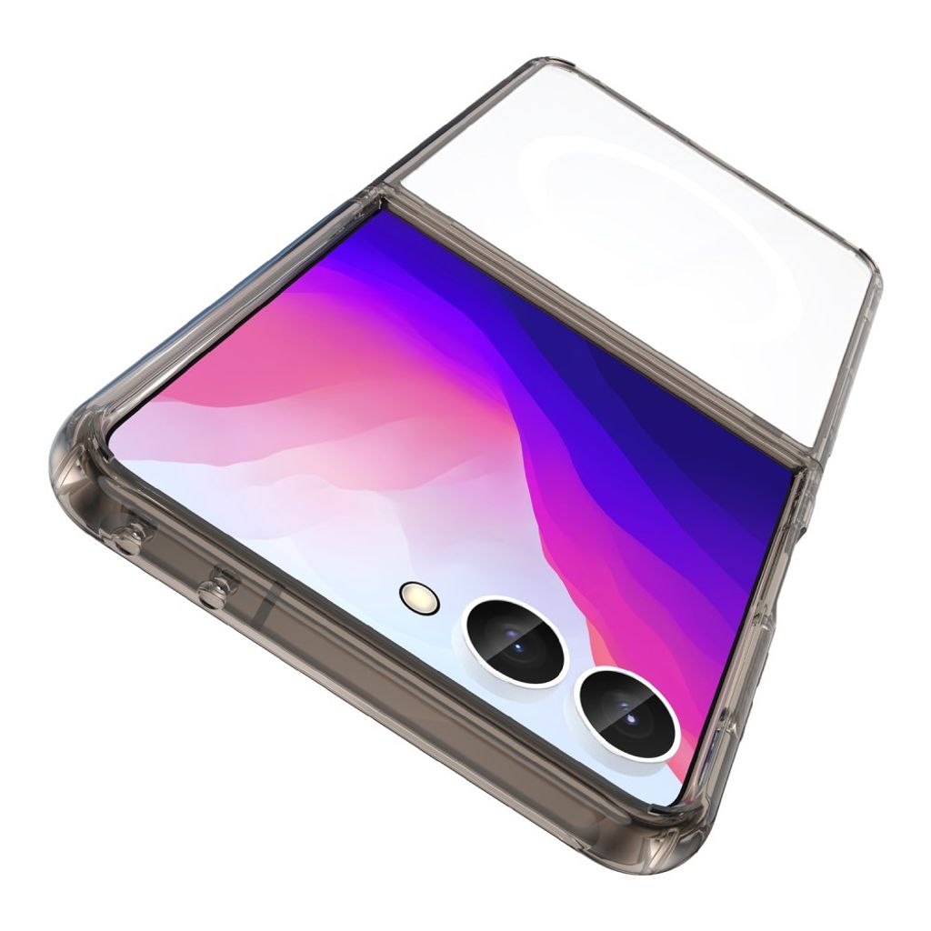 Samsung Galaxy Z Flip8 Cover med akrylbagside - Sort