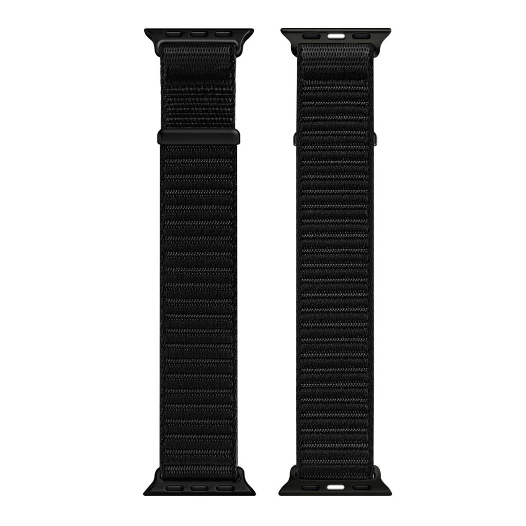 DUX DUCIS Apple Watch 42/44/46/49mm Urrem Flettet Nylon – Sort