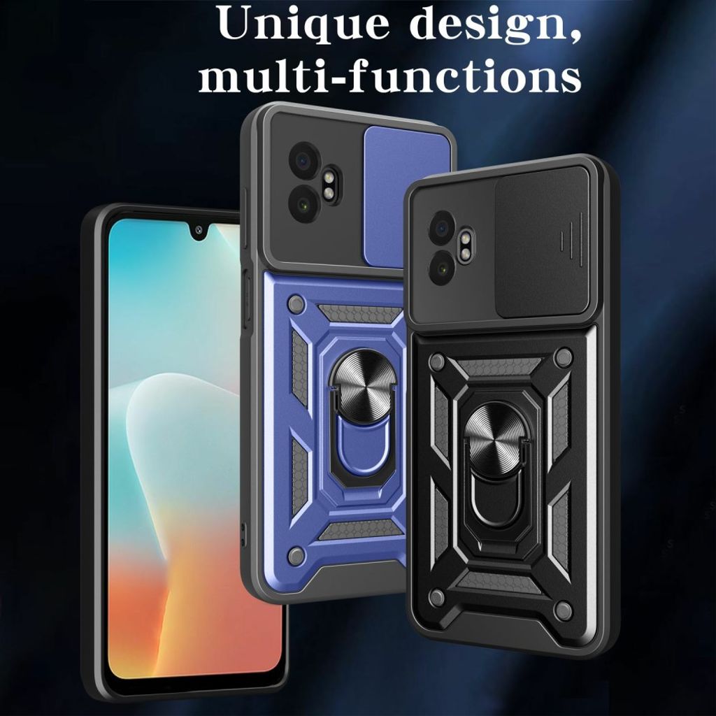 Samsung Galaxy XCover7 Pro deksel med ringholder - Gull