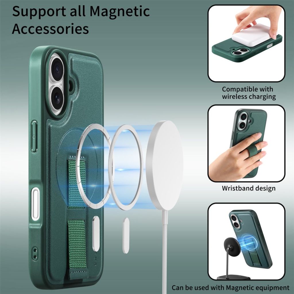 CASENEO iPhone 16 Plus Case with MagSafe - Green