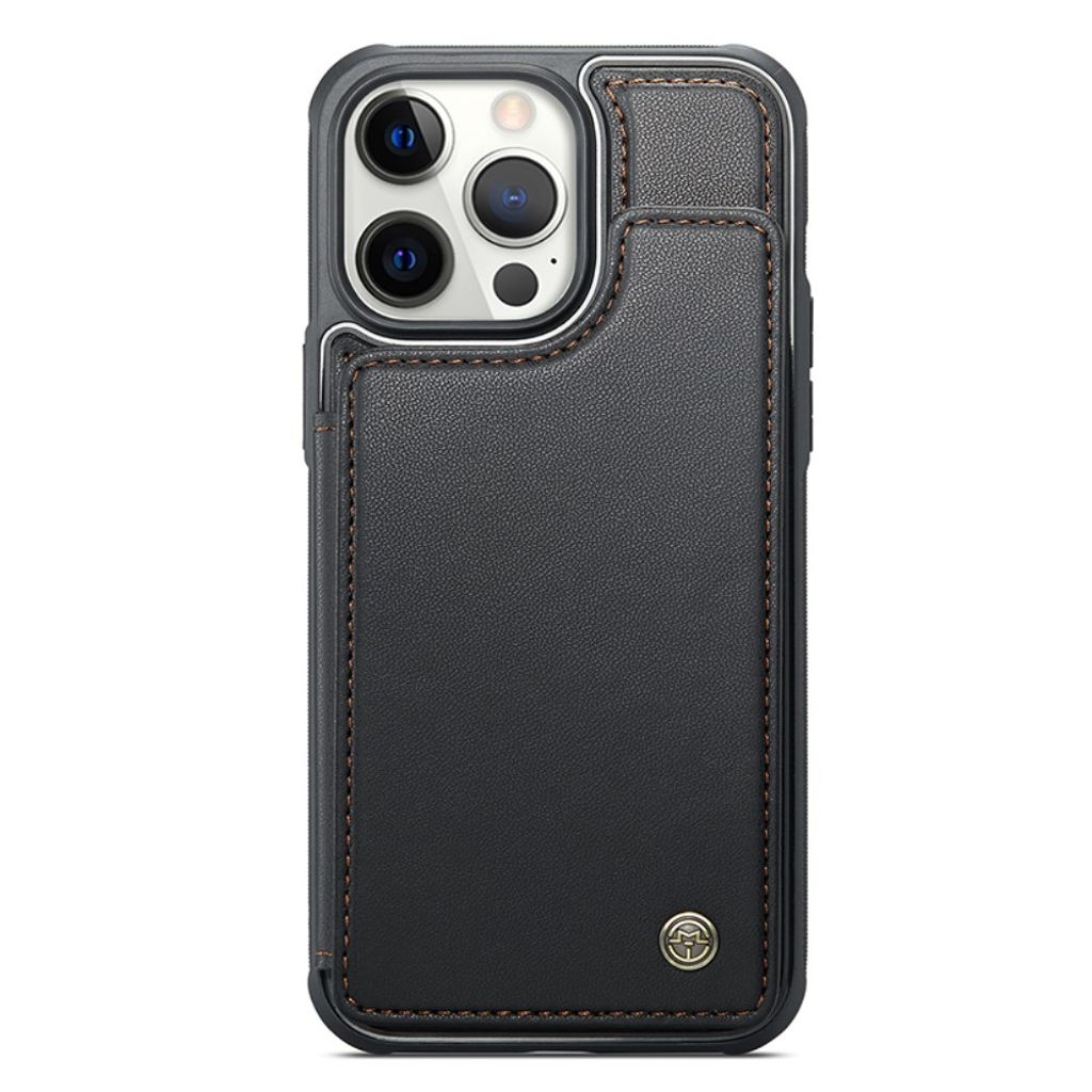 CASEME iPhone 12 Pro Max Cover med Pung - Sort