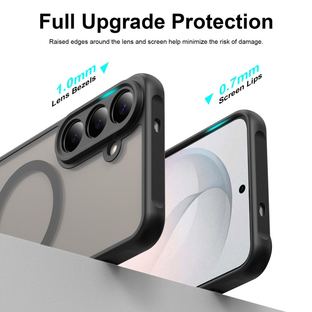 Samsung Galaxy S26 FE cover MagSafe-kompatibelt stødsikkert - sort