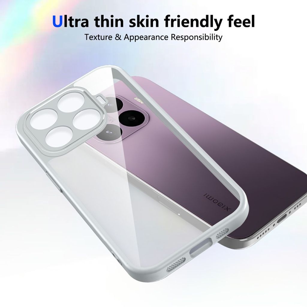 Xiaomi 17T Läpinäkyvällä takaosalla varustettu kuori - Valkoinen