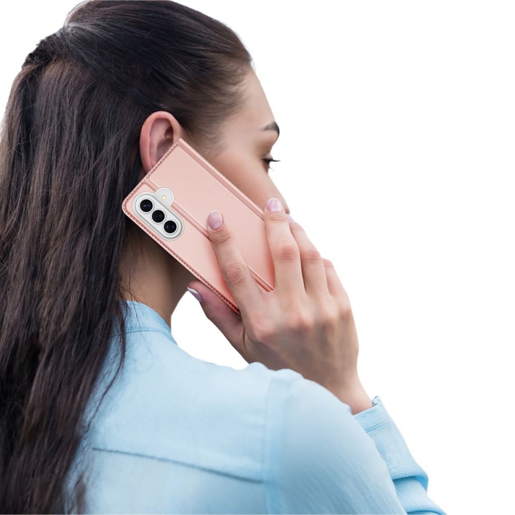 DUX DUCIS Samsung Galaxy A57 5G Lommeboketui Stativ Kortholder - Rosa