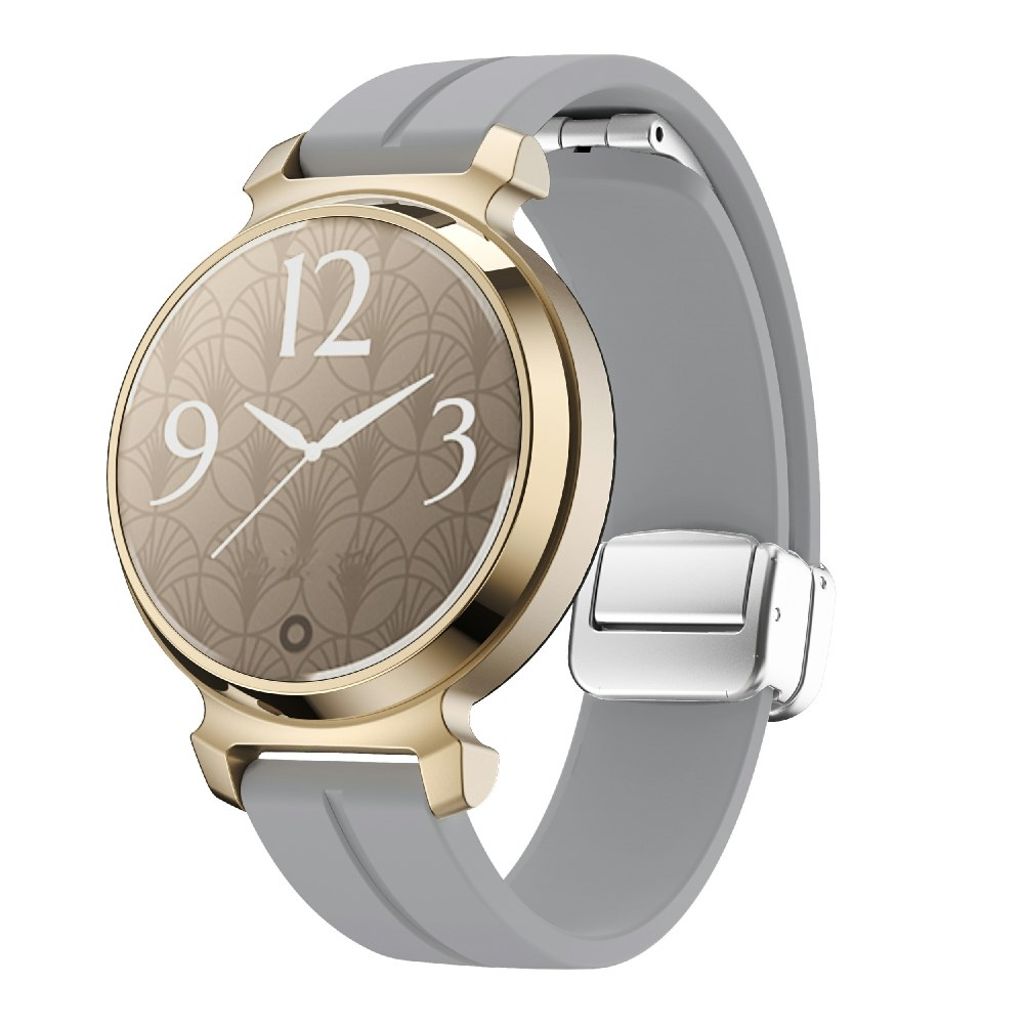 Garmin Lily 2 klokkerem i silikon med magnetisk spenne – lysegrå