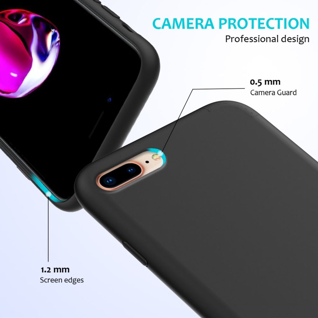iPhone 8 Plus / 7 Plus Silikone Cover - Sort