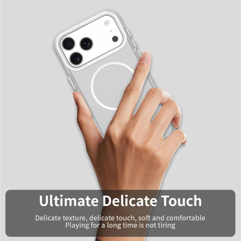 iPhone 18 Pro Max/17 Pro Max Deksel MagSafe-kompatibel - Hvit