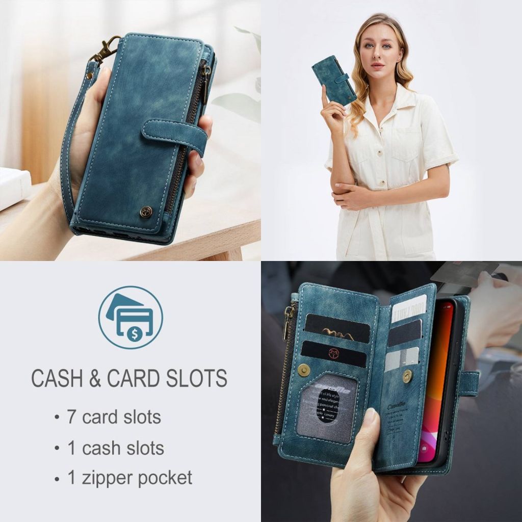 CASEME iPhone 12 Mini Cover with Stand - Blue