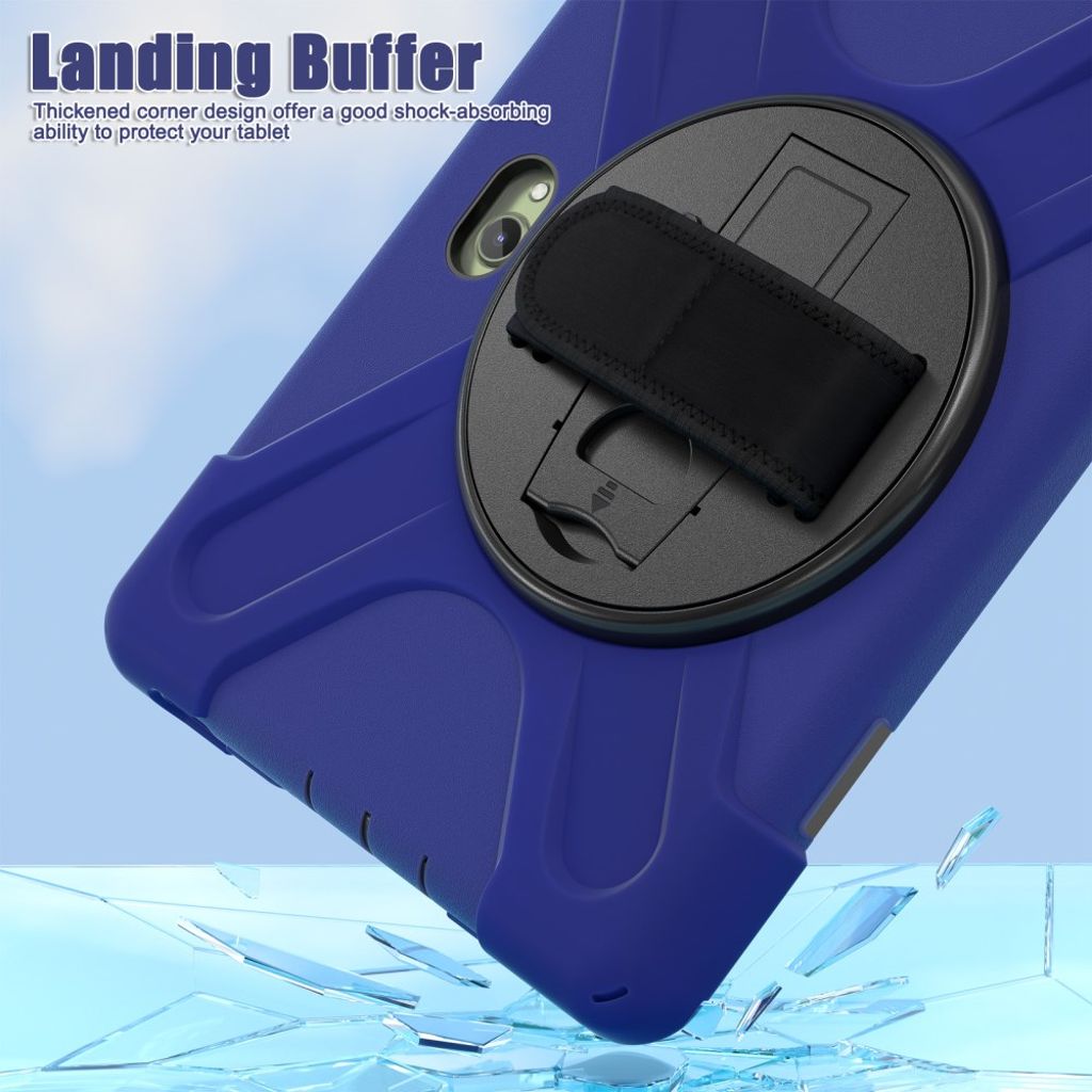 Samsung Galaxy Tab Active Pro Kuori Jalustalla – Tummansininen