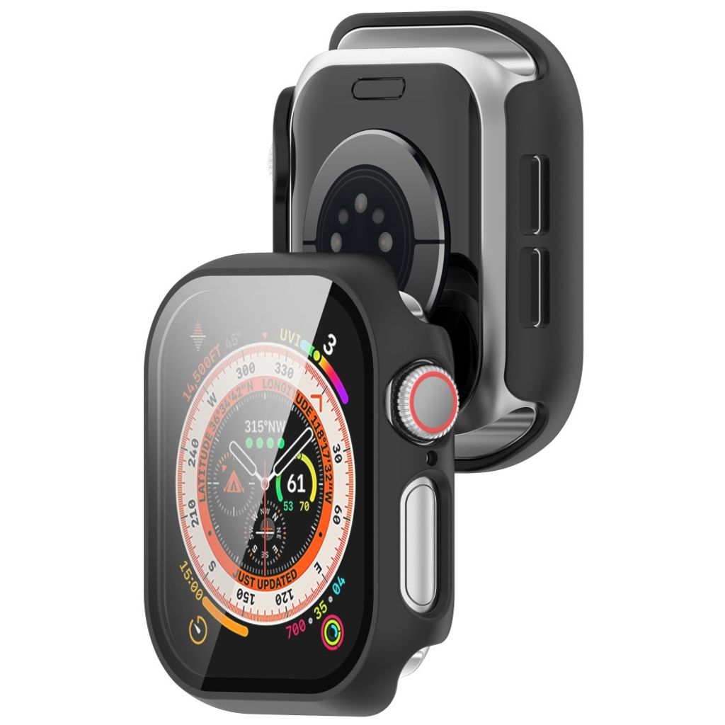 Apple Watch Series 11/10 42 mm deksel med skjermbeskytter – svart