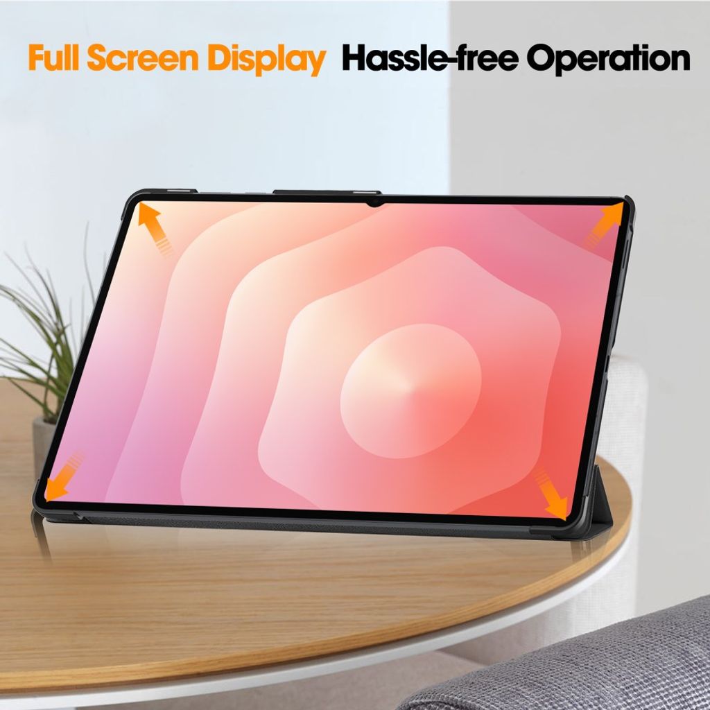 Samsung Galaxy Tab S11 Ultra-deksel med tre fold – svart