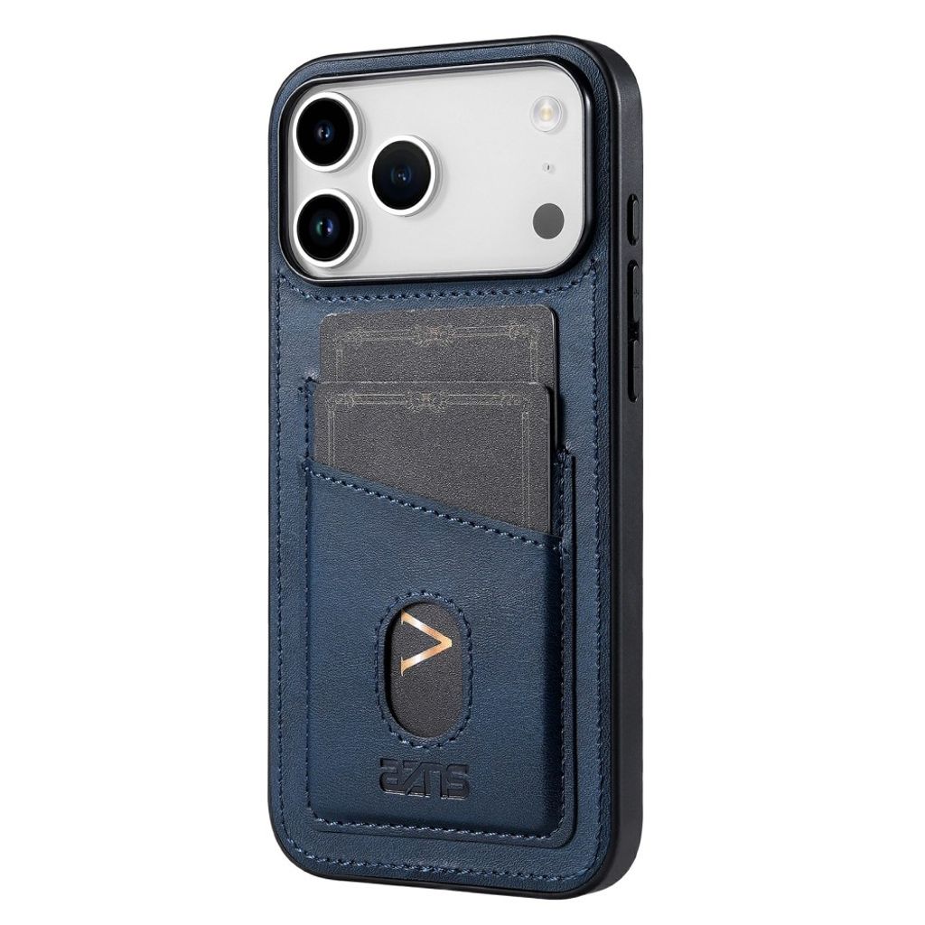 iPhone 18 Pro Max/17 Pro Max Kuori korttitaskulla PU-nahkaa - Sininen
