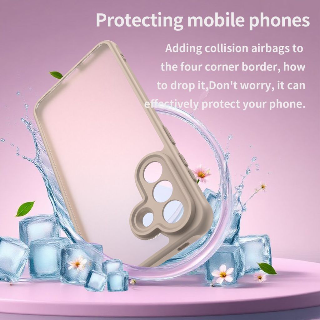 Samsung Galaxy A57 5G Skal Frostad Transparent - Orange