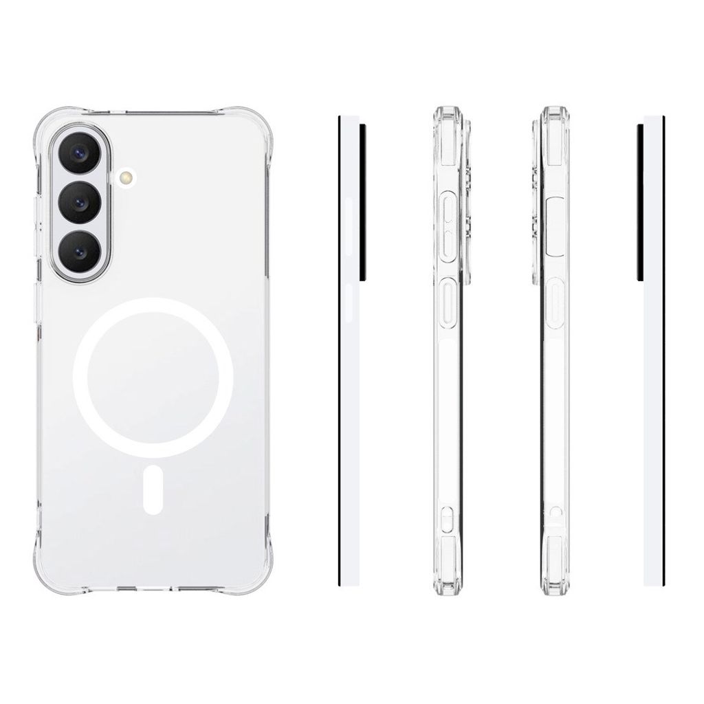 Samsung Galaxy S26 FE Case MagSafe TPU Stødsikker - Gennemsigtig