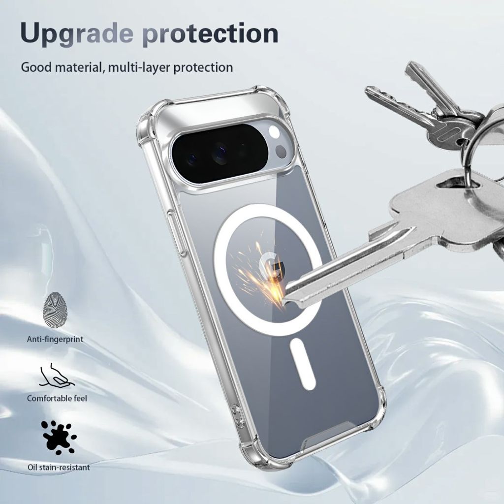 Google Pixel 11 Pro XL Case MagSafe Kompatibel - Gennemsigtig