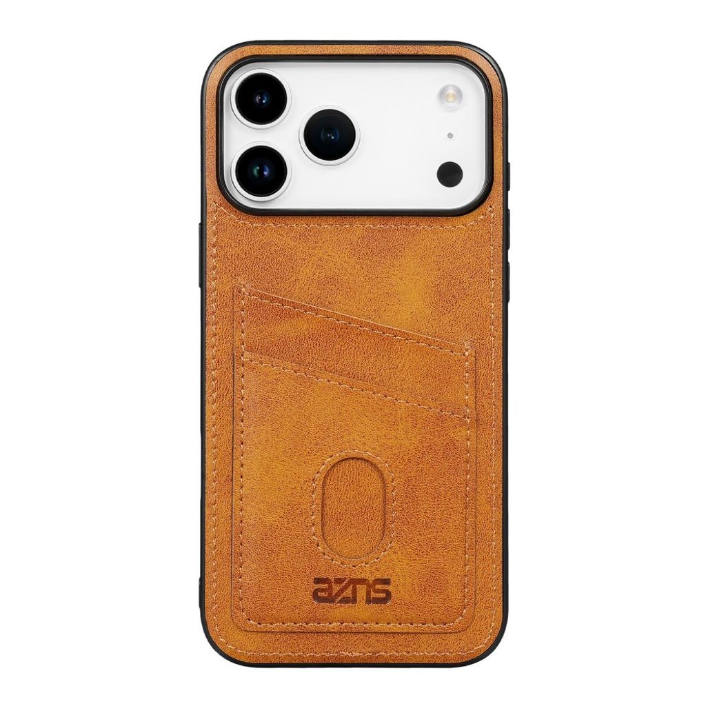 iPhone 18 Pro Max/17 Pro Max Kuori korttitaskulla PU-nahkaa - Ruskea
