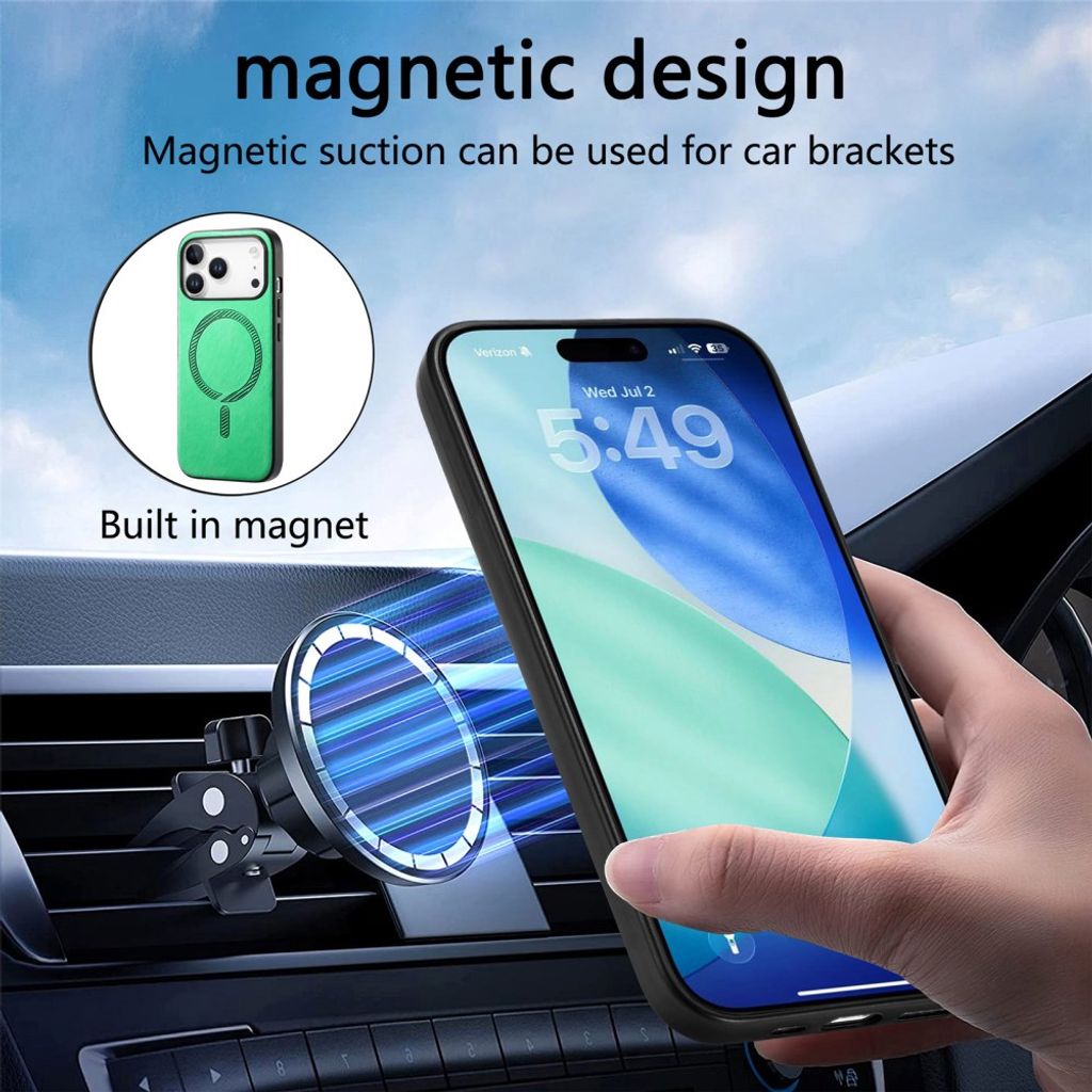 MagSafe-deksel til iPhone 17 Pro Max / 18 Pro Max – Grønt