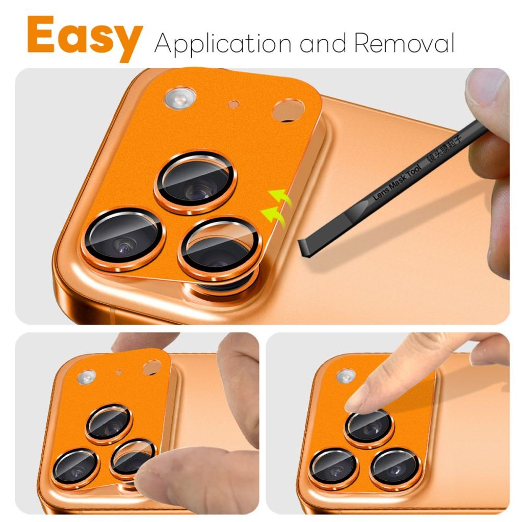 NORTHJO iPhone 17 Pro Lens protector - Orange