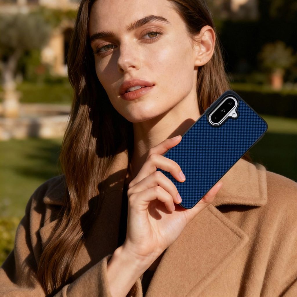 Samsung Galaxy A27 EYCASE Kevlar Series MagSafe-kompatibel Deksel – Mørkblå