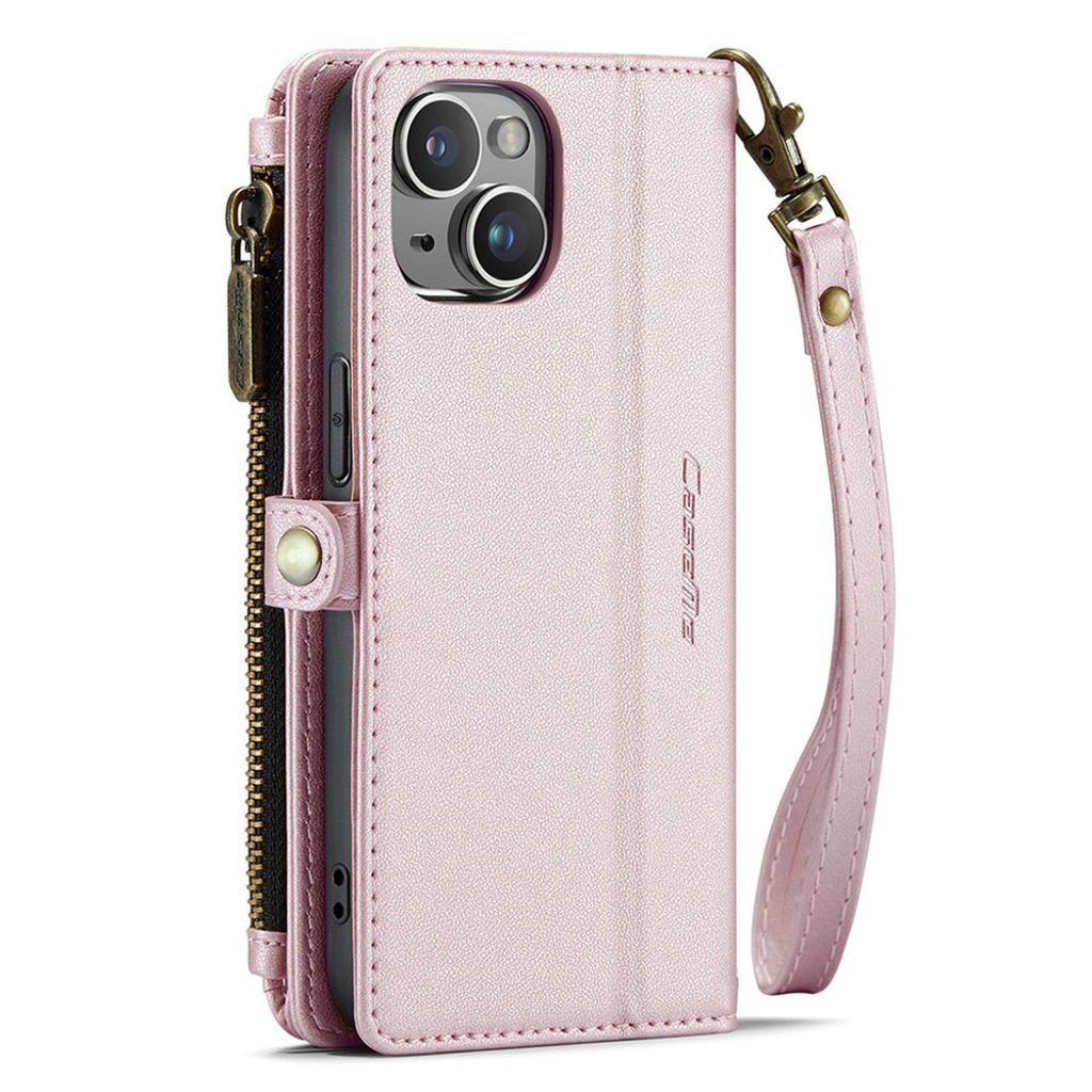 CASEME iPhone 13 Mini Plånboksfodral RFID-blockerande – Rosa