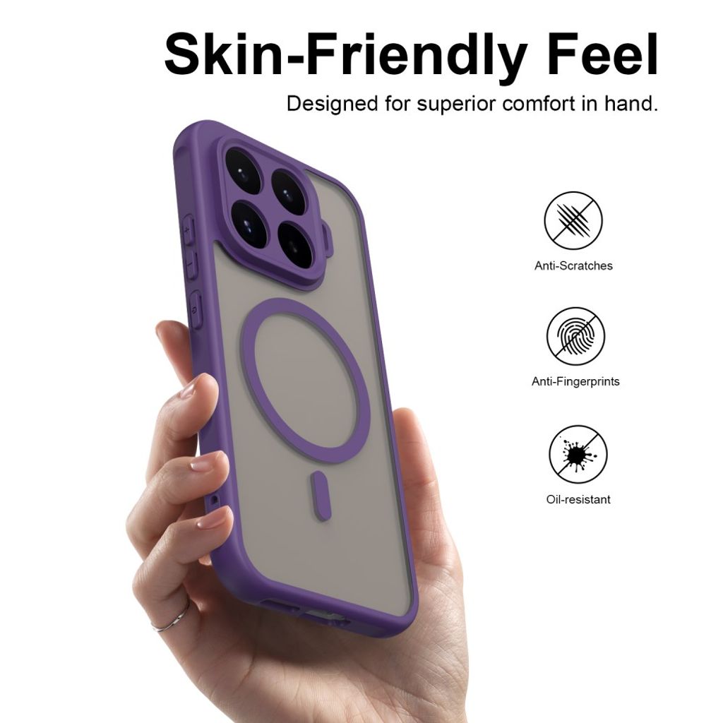Xiaomi 17T MagSafe-kuori huurretulla takapinnalla - Violetti