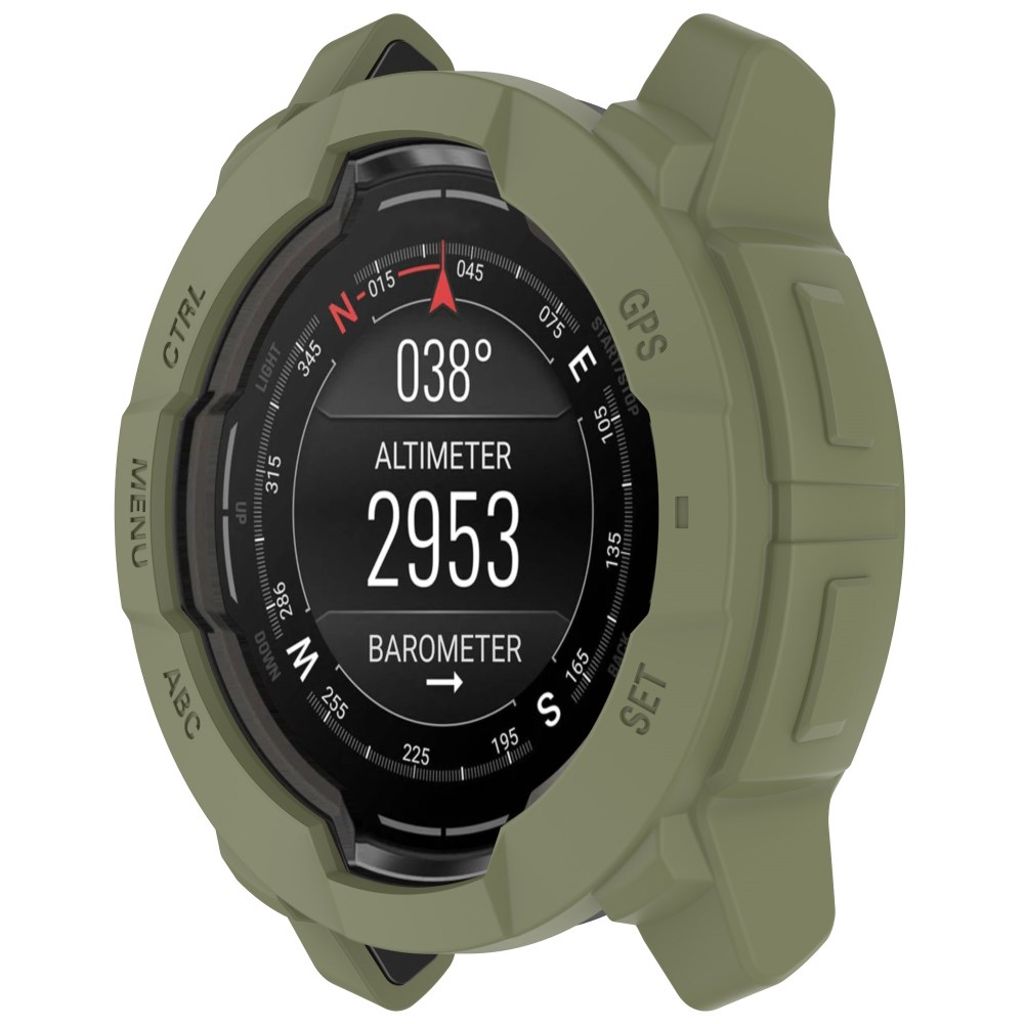 Garmin Instinct 3 AMOLED 50mm etc. Case in Silicone - Green