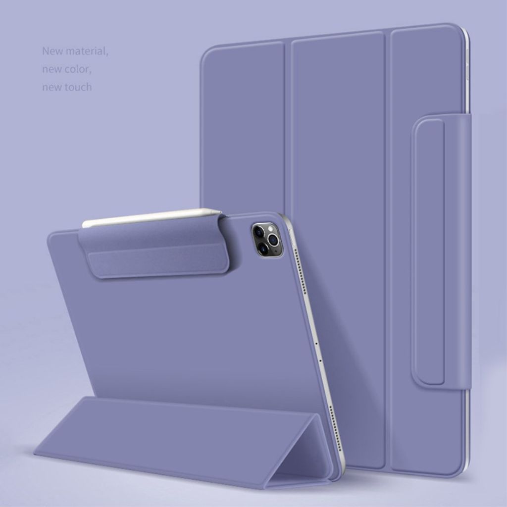 iPad Air 13" / Pro 12.9" Tri-fold flip cover med magnetisk lukning - Blå