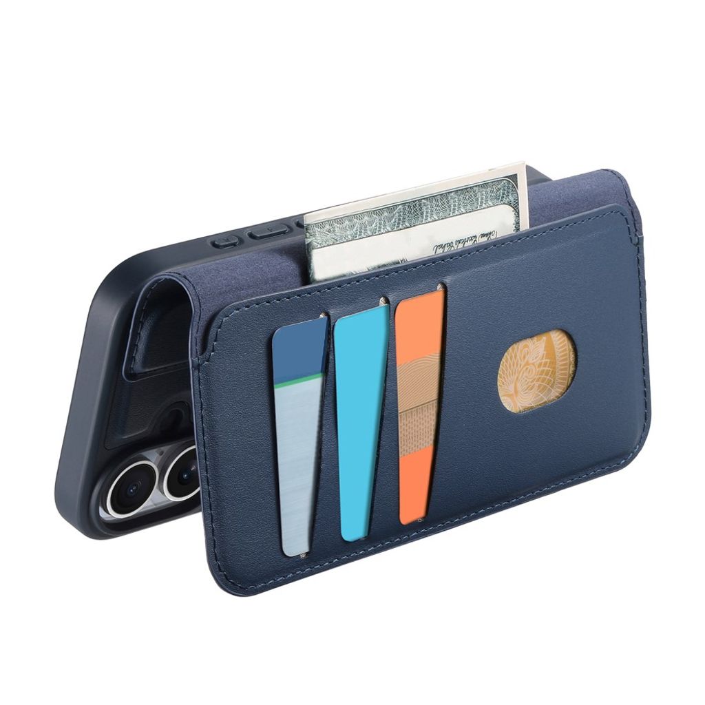 Caseneo iPhone 16 Pro Max Lommeboketui MagSafe RFID – Blå