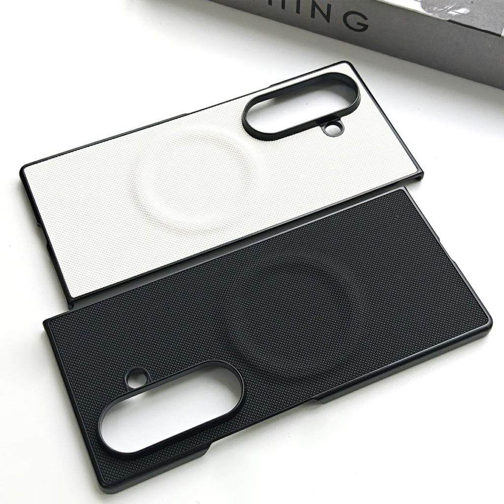 Samsung Galaxy Z Fold8 Ultra MagSafe Kuori PU-nahkaa - Musta