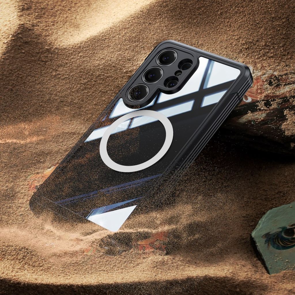 Samsung Galaxy S26 Ultra MagSafe -kuori näytönsuojalla - musta