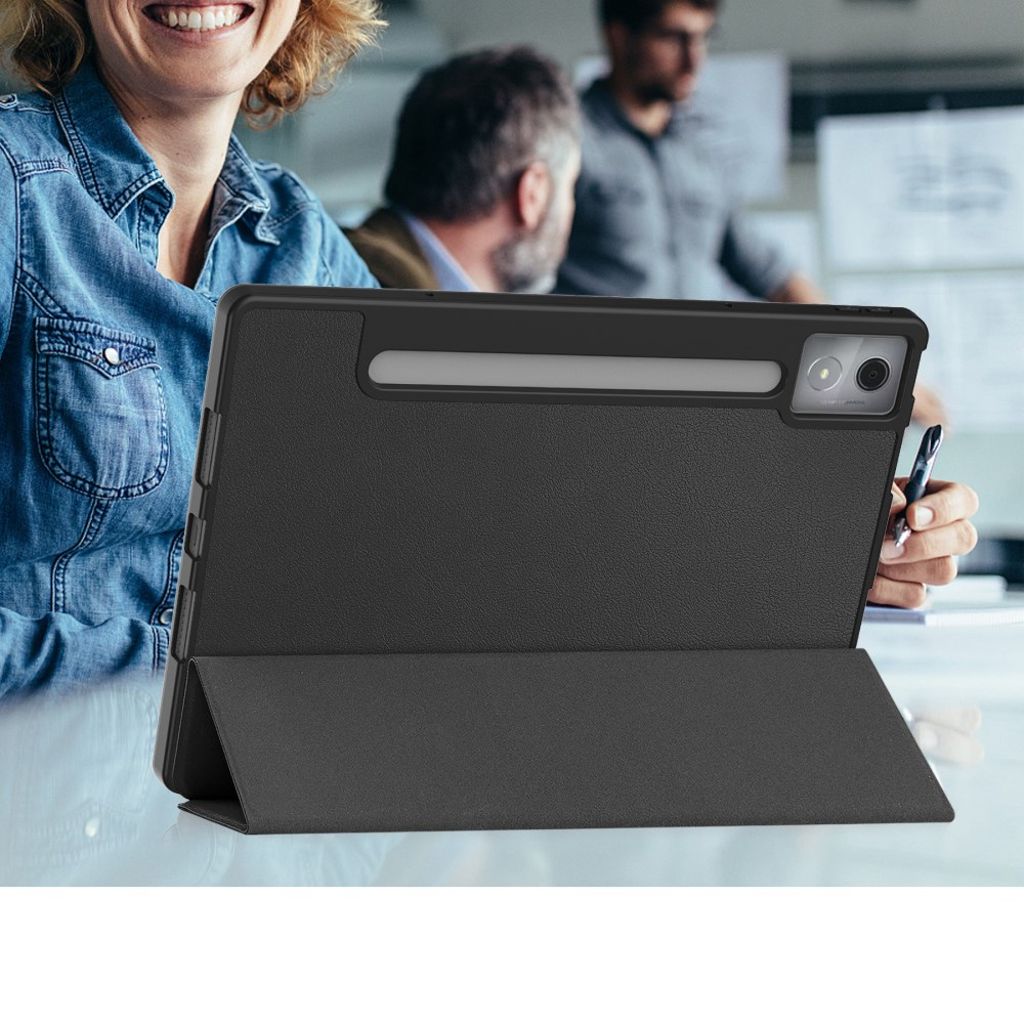 Lenovo Idea Tab Pro Tri-Fold Etui med Stativ og Pennespor – Svart