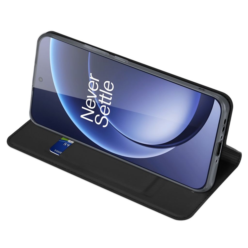 DUX DUCIS OnePlus 15 5G Wallet Cover Card Holder Stand - Black