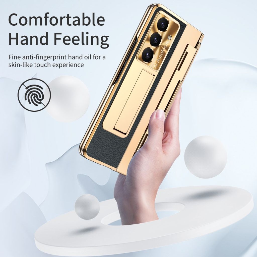 Samsung Galaxy Z Fold7 5G Skal med skärmskydd - Gul + Svart