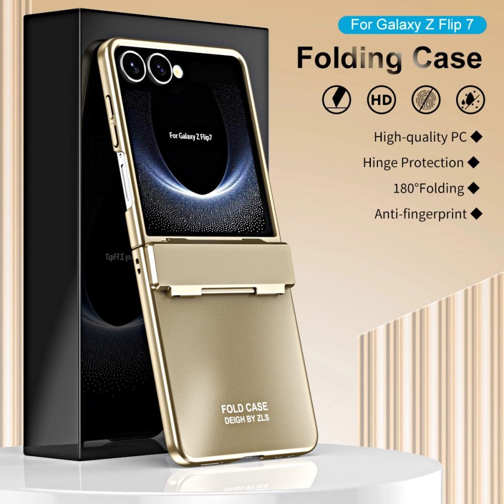 Samsung Galaxy Z Flip7 5G Skal med Skärmskydd - Gul