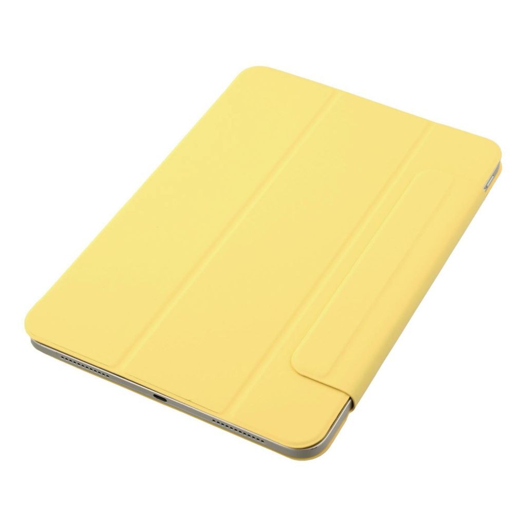 iPad A16 11" 2025/10.9" 2024 Tri-fold flip cover i kunstlæder - Gul